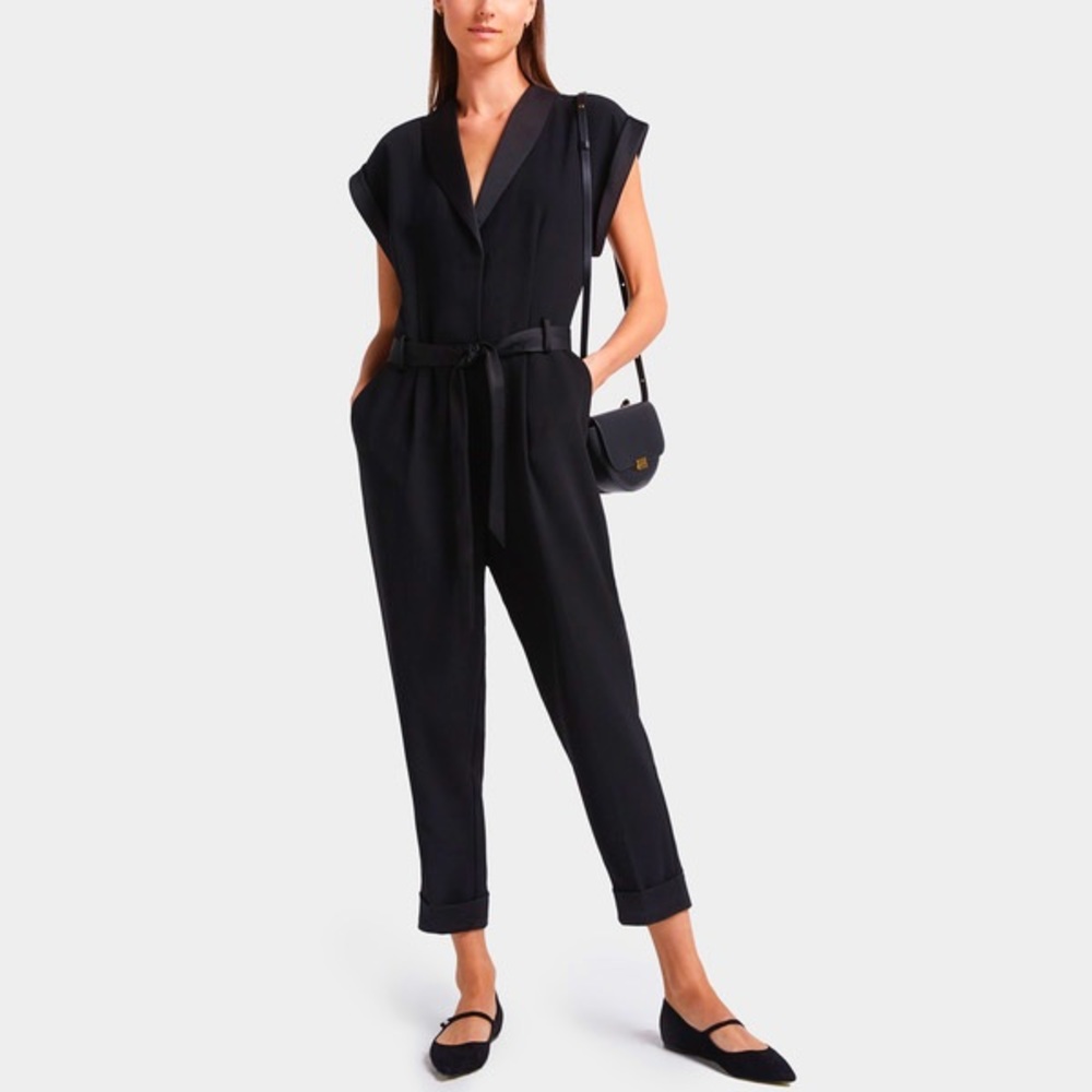 Frame | Tux Jumpsuit In Noir - image 1